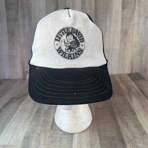 Vintage Little David Wilkins Trucker Snapback Hat Mesh White